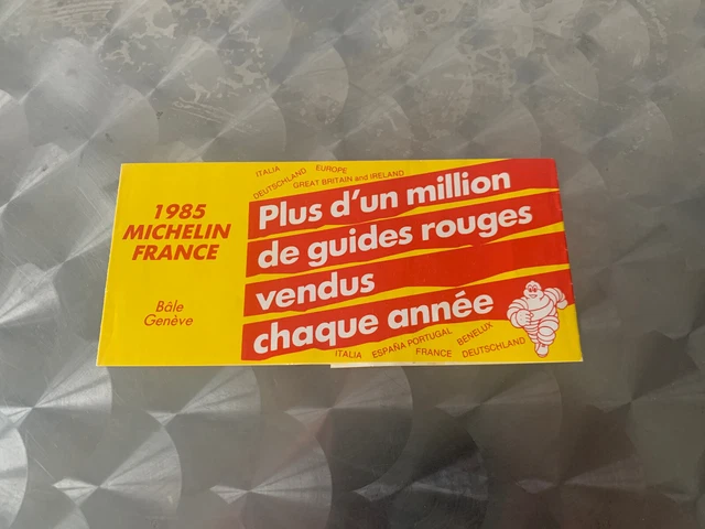 Bandeau Jaune Guide Michelin 1985 Comme Neuf