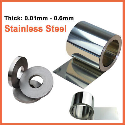 Stainless Steel Foil Sheet Fine Plate Strip Roll Ultra-thin 0.01mm ~ 0.6mm Thick