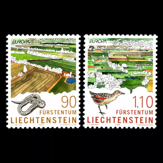 Liechtenstein 1999 - Europa Cept - Parks & Nature Reserves - Set of 2 - MNH