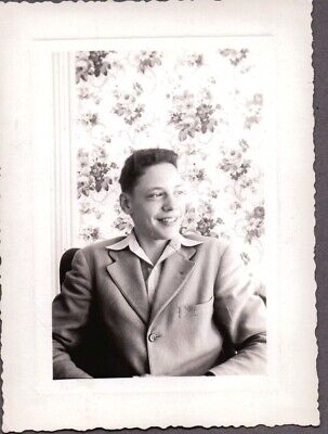 Vintage Photograph 1940'S School Boys Hair/Coat Fashion Massachusetts Old Photo