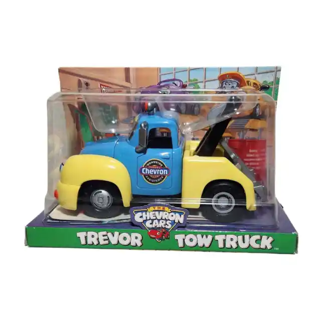 The Chevron Cars Trevor Tow Truck Vintage 2001 New Sealed
