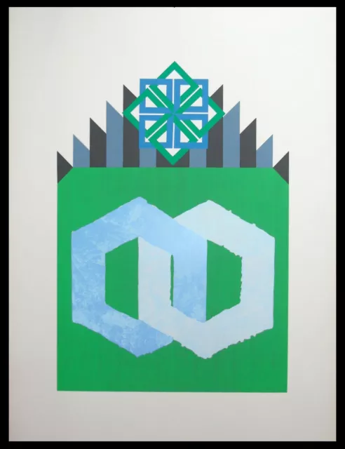 Joe TILSON - "Phalanx", 1975 - Serigrafia 70 x 100 cm