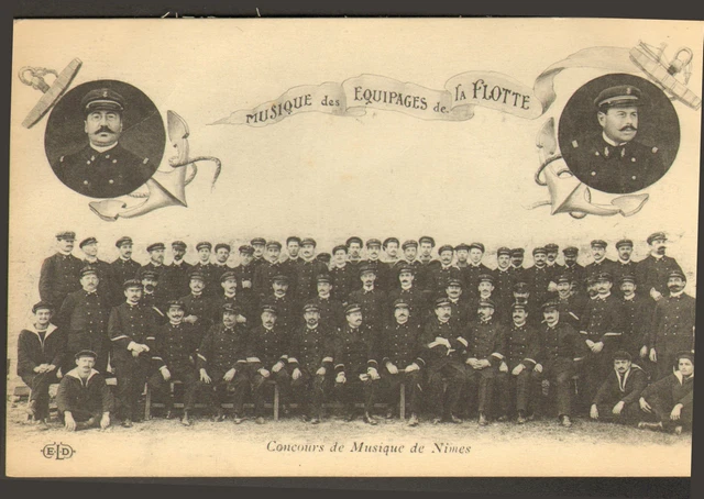 30 Nimes Carte Postale Musique Des Equipages De La Flotte Concours Musique