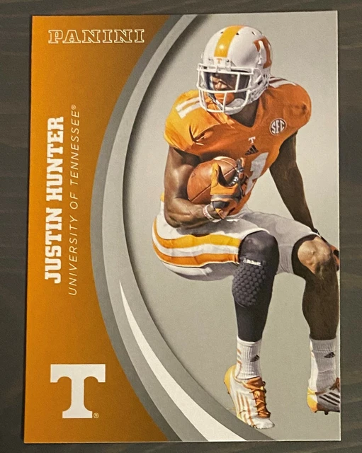 2016 Panini Collegiate JUSTIN HUNTER Silver Parallel card TENNESSEE
