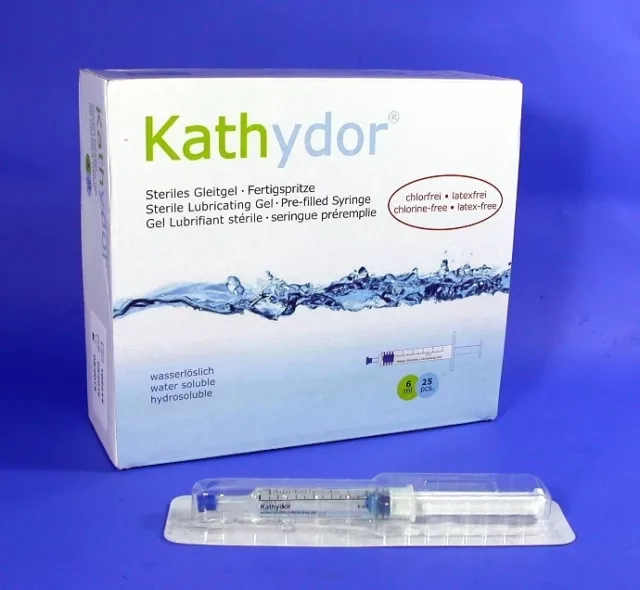 25 x 6ml Katheter-Gleitgel Kathydor (280€/l) steriles Katheter-Gleitmittel