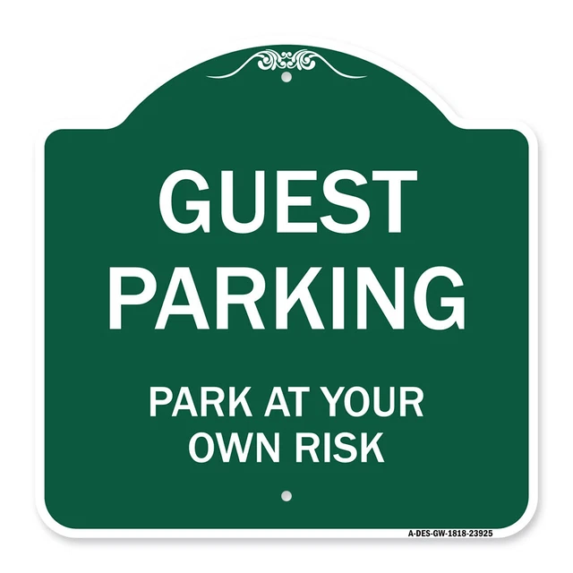 Designer Series - Guest Parking Heavy Gauge Aluminum Architectural Sign