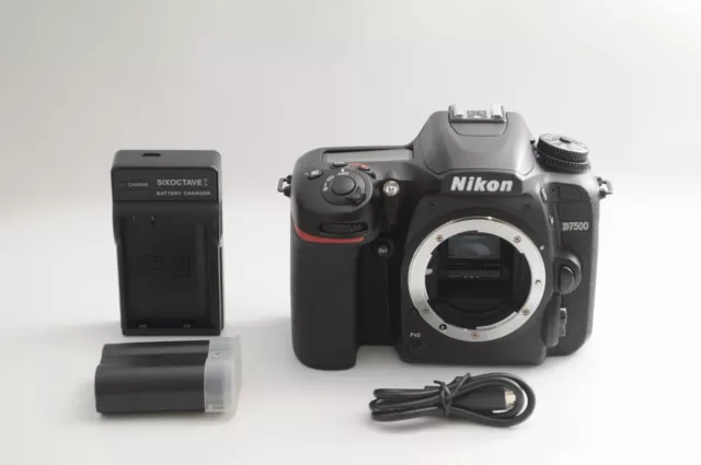 [Near Mint] Nikon D7500 20.9MP Digital SLR Camera Black Shutter Count: 17027