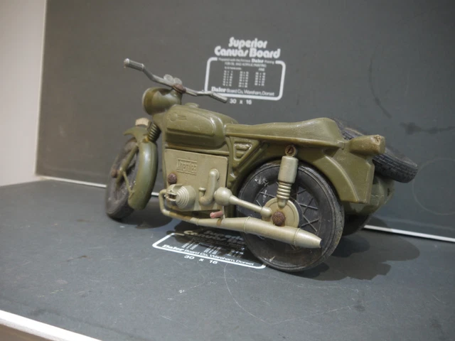 Figurine Vintage Action Joe CEJI – Moto Avec Side-car, Collection Action Man, Jouet Ancien