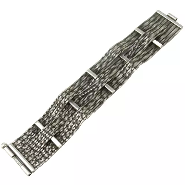 Elegantes Armband 835er Silber Art Deco? Multi-Strang Vintage Silver Bracelet