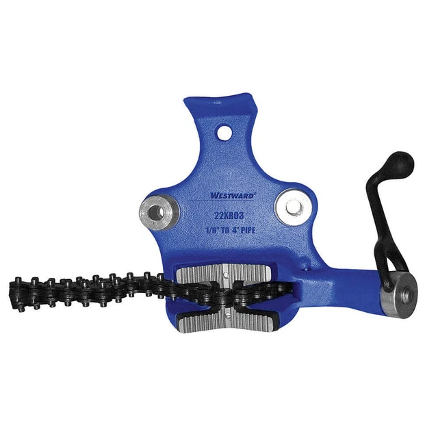 WESTWARD 22XR03 Bench Chain Vise,Top Screw,1/8 to 4 in