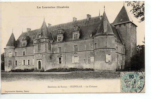 FLEVILLE - Meurthe et Moselle - CPA 54 - vue du chateau 2
