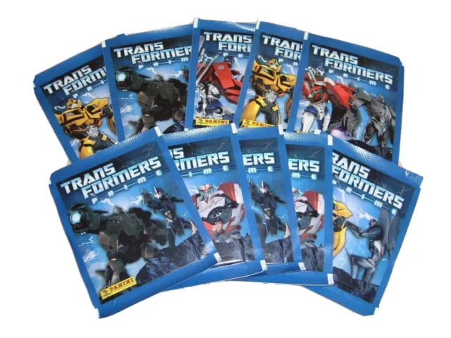 10 Sobres De Cromos Sin Abrir Transformers Prime Panini 2012