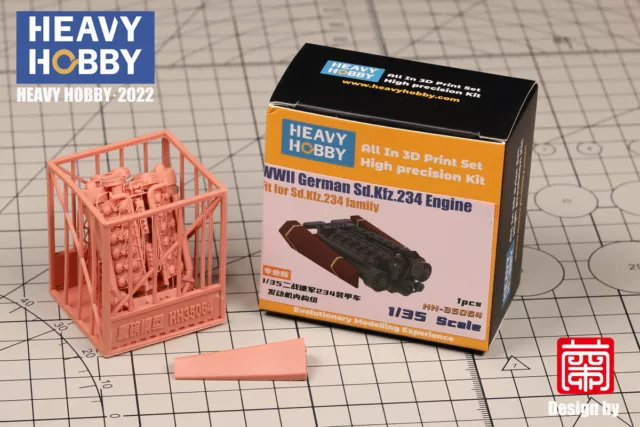Heavy Hobby HH-35064 1/35 WWII German Sd.Kfz.234 engine