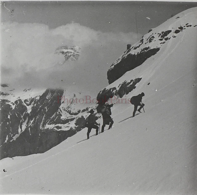 Montagne Brèche Pyrénées France Espagne Photo Stereo PL59L5n3 Plaque verre 