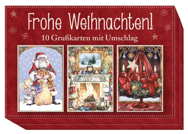 Frohe Weihnachten!: 10 Grußkarten mit Umschlag Caroline Ronnefeldt