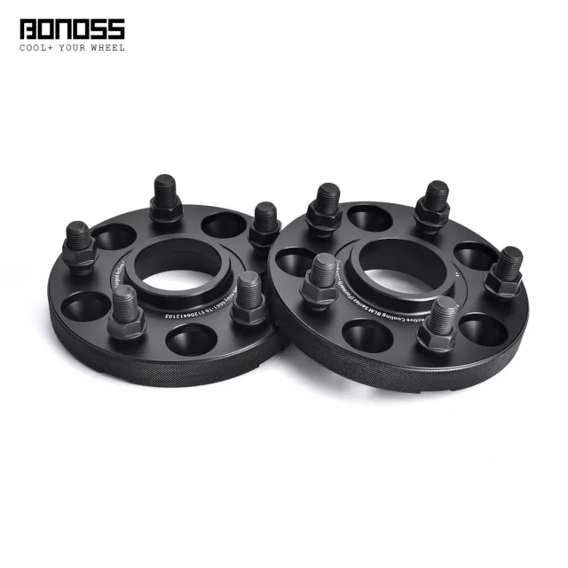 2x 15mm BONOSS 5x4.5'' Wheel Spacers for Honda Accord Civic Type R - 2001-2018