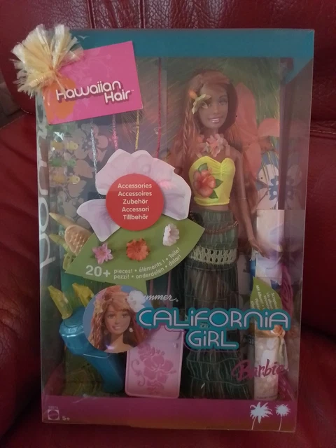 Mattel - Coffret Barbie California Girl 2005 - Poupée + Tresseur Cheveux - NEUF