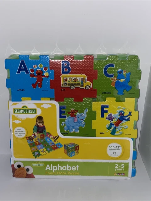 SESAME STREET 27 Pieces Alphabet Foam Floor Puzzle 36" x 12" Elmo