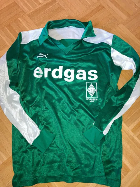 Trikot Borussia Mönchengladbach mit ERDGAS grün PUMA Gr. M