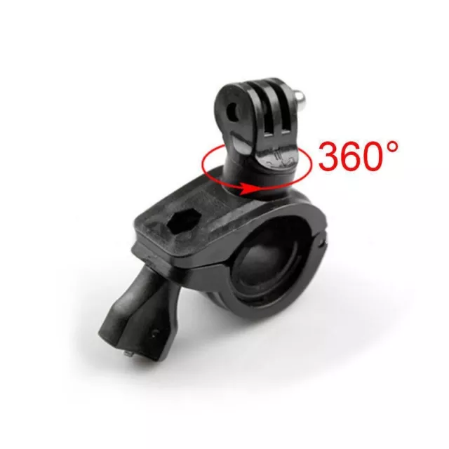 360° Handlebar Seat Pole Bike Mount Clamp Holder For GoPro Hero 5 4 3+ Camera