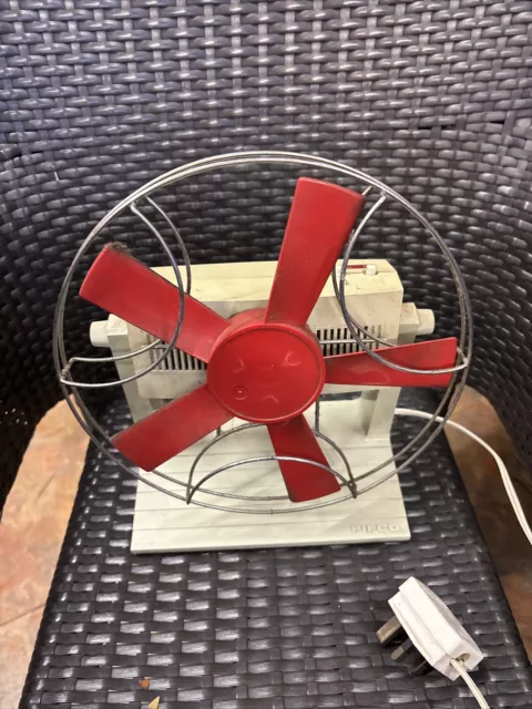 1960s Vintage Retro Pifco Concord Desk Fan  Model 1083 UK Plug WORKING 3