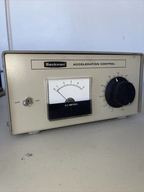Used Beckman Acceleration Control Model J 115 V 5 A Hertz 50/60 30 Day Warantee