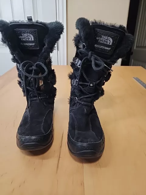 The North Face Womens Black Primaloft Waterproof Winter Snow Boots sz 9