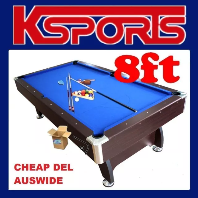 8FT POOL TABLE SNOOKER BILLIARD TABLE 25mm TABLE TOP - HOME GAME