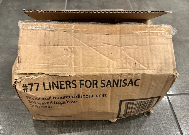 1 Box Containing 500 Liners - Rochester Midland #77 Liners For Sanisac