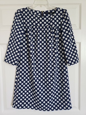 ZARA Woman Polka Dot Dress Women Size M - Navy blue