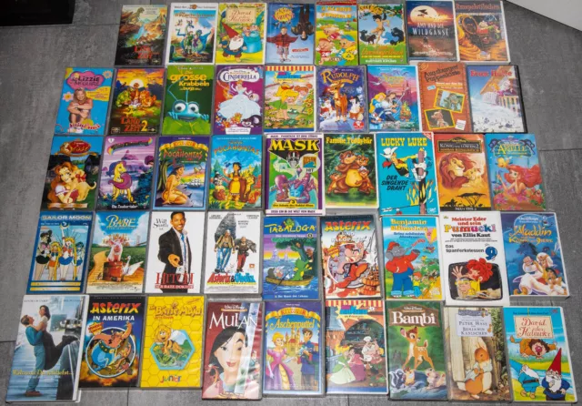 Kinderfilme VHS Sammlung Disney Pixar etc. seh guter Zustand; 44 Filme