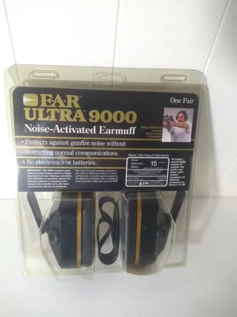 EAR ULTRA 9000 Noise Activated Earmuffs New Shooting Range Ear Protection