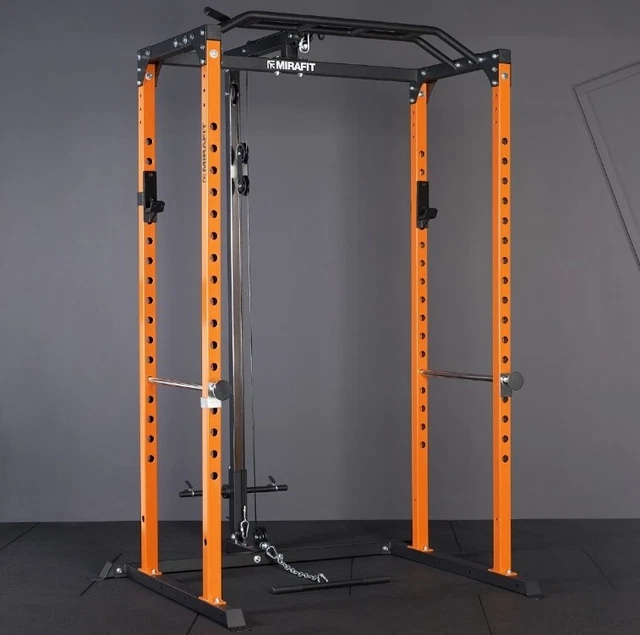 Mirafit M100 Power Rack Cage With Cable System / Squat Home Gym Fitness Workout