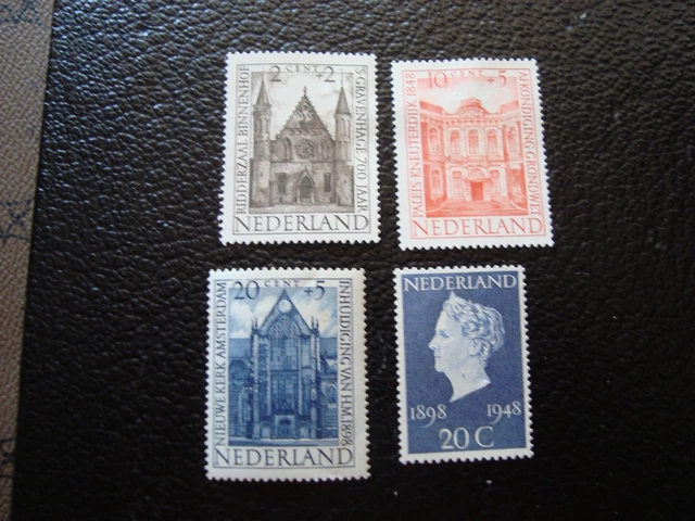 PAYS-BAS - timbre yvert et tellier n° 491 493 494 496 n* MH ( BE)