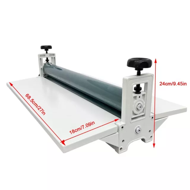 25.5In 650MM Manual Cold Roll Laminator Vinyl Photo Film Laminating Machine