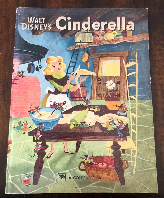Vintage A Golden Book Walt Disneys Cinderella Thirty Sixth Printing 1975 Gus Gus