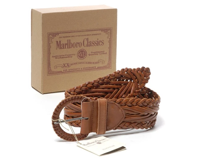 Ceinture En Cuir Marron Tressé JEAN LOUIS FERNANDEZ - Taille 75cm - Made In France - Occasion En Super état