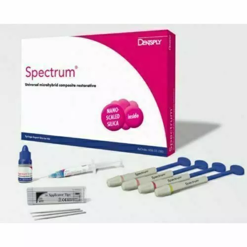 Dentsply Spectrum Composite Kit de restauration 4 x 3 g + Bond 3,5 ml + Etchant
