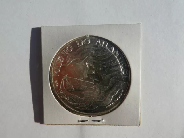 Portugal 1 Moneda Conmemorativa Sin Circular  De 1.000 Escudos De Plata-Atlantic 3