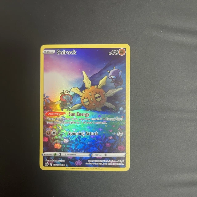 Solrock GG15/GG70 Crown Zenith Full Art Pokémon Pokemon Card English NM