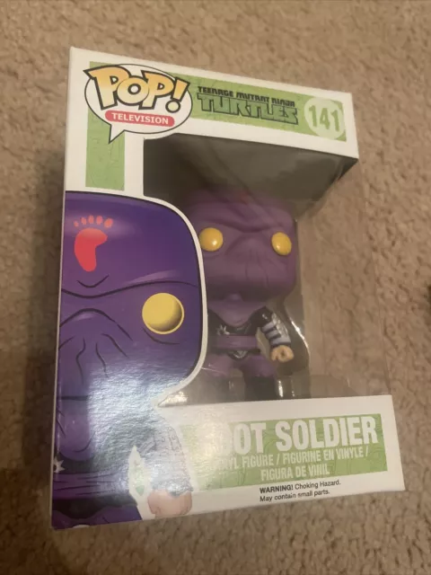 ￼ Funko Pop! #141 Foot Soldier TMNT 141 Vinyl Figure Turtles 2014