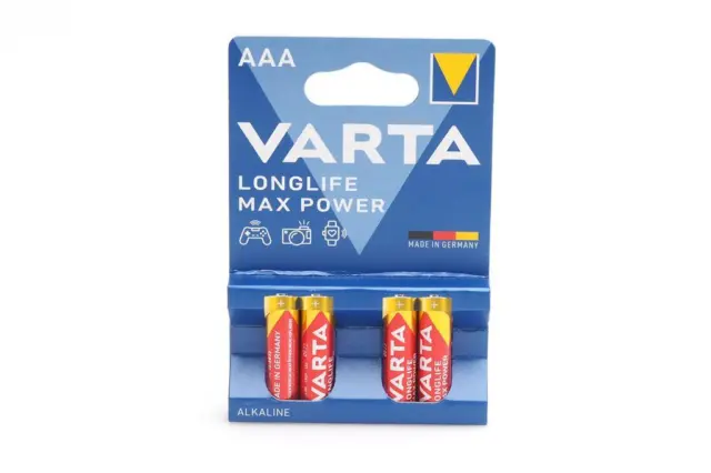 Lot de 12 piles Alcaline Varta Longlife Power type AAA (LR3) 1,5V à prix bas