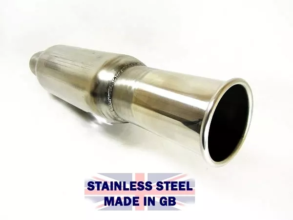 New Bomb Exhaust Pipe Bullet Silencer Box with 3" Round Tailpipe Tip 2.25 cherry