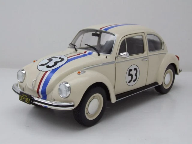 VW Coccinelle 1303 #53 Beige Herbie Proche Maquette de Voiture 1:18 Solido