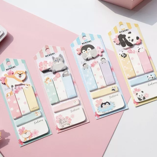 Cute Animals Memo Pad Self-adhesive Sticky Notes Stationery School Office Supply