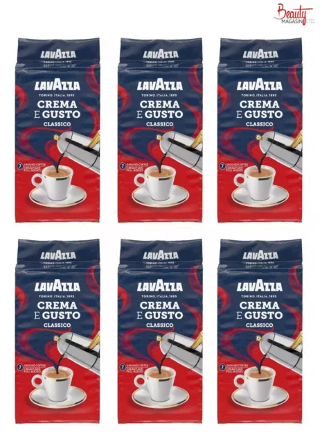 Lavazza Crema E Gusto Ground Coffee 20 Packs x 8.8oz/250g Each