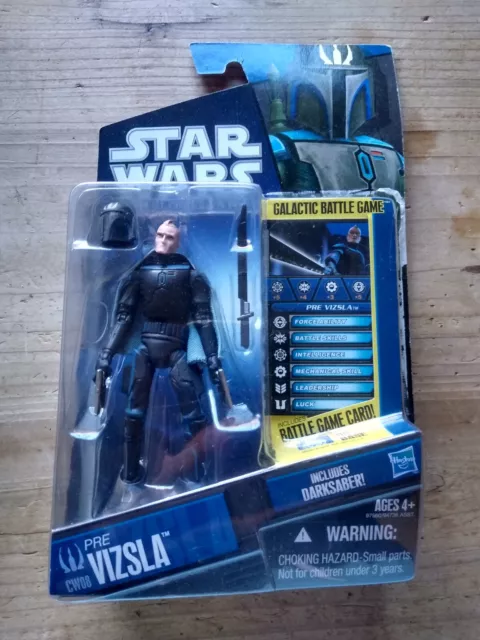 STAR WARS: The Clone Wars CW08 Pre Visla Carded Figure 3.75 Opened