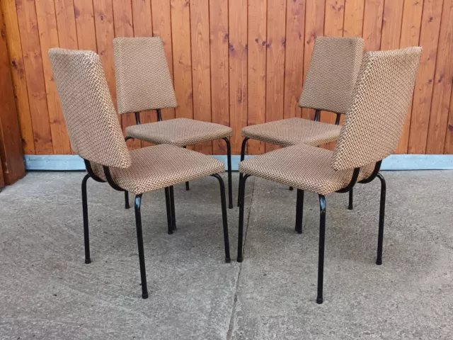 4x de Diseño Sillas de Comedor Vintage Diseño Retro Silla 60er Mid Century,