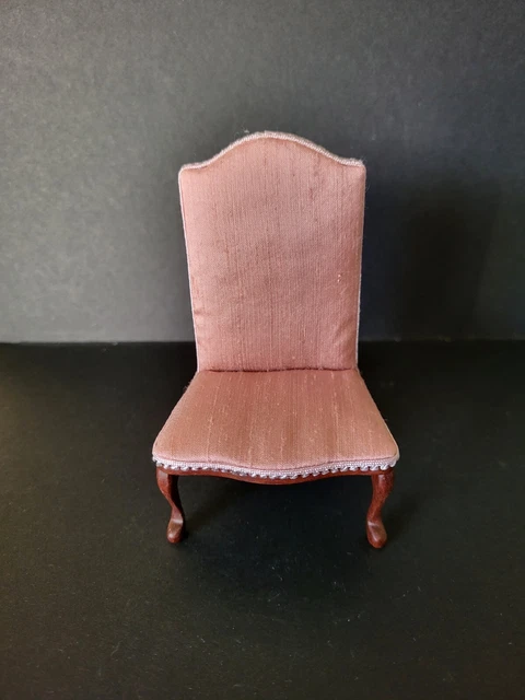 Dolls House - Artisan Handmade Ooak Sitting Chair By Arlette Rare - 1/12Th Scale