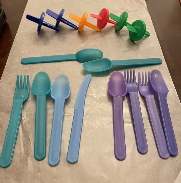 Sturdy Plastic  Spoons Forks Popsicle Sticks